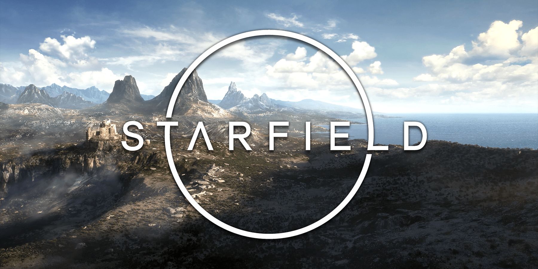 Logo Starfield sur l'arrière-plan d'Elder Scrolls 6
