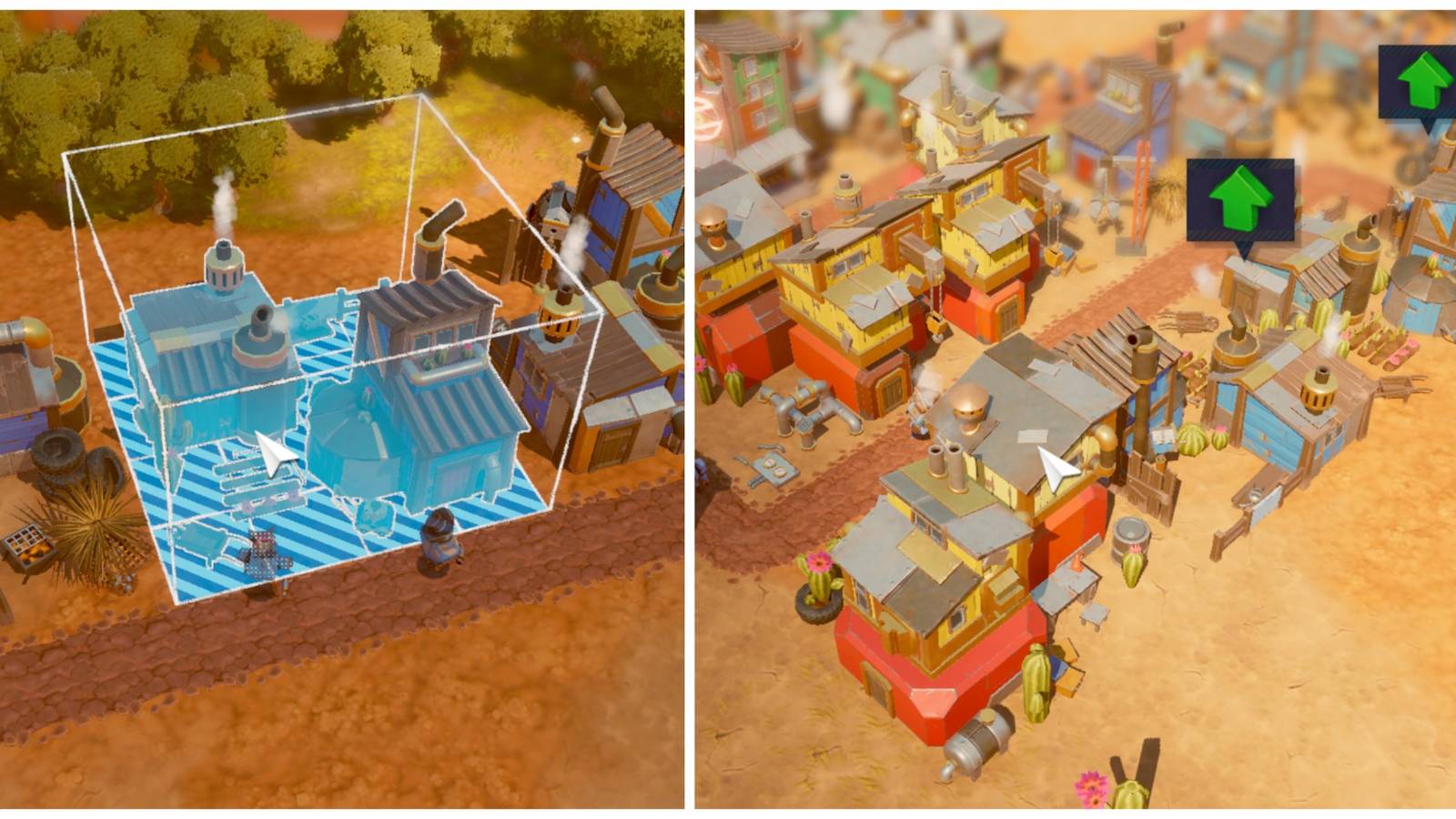 upgrading buildings in steamworld build