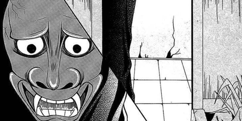 student dressed as Ghost in Oni Yashiki