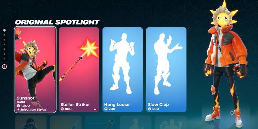 sunspot in the item shop