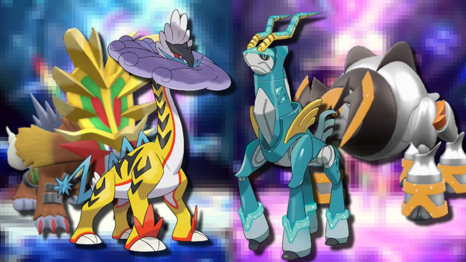 pokemon scarlet violet indigo disk shiny wlking wake gouging fire raging bolt iron leaves boulder crown event distribution johto unova games