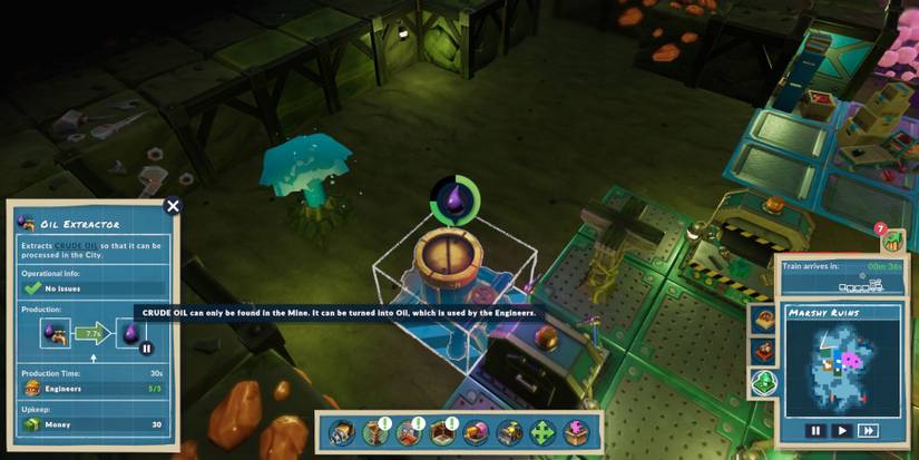 Oil Extractor harvesting Crude Oil