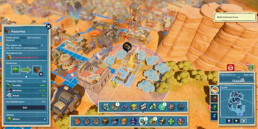 A Forester harvesting wood at 100% fertile ground