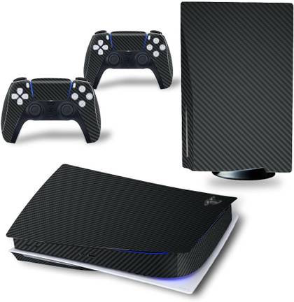 Sygtoyue Black Carbon Fiber PS5 Skin