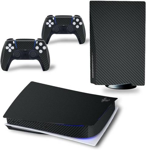 Sygtoyue Black Carbon Fiber PS5 Skin