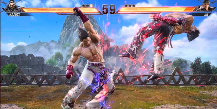 Tekken 8  Kazuya hitting the Thunder God Fist