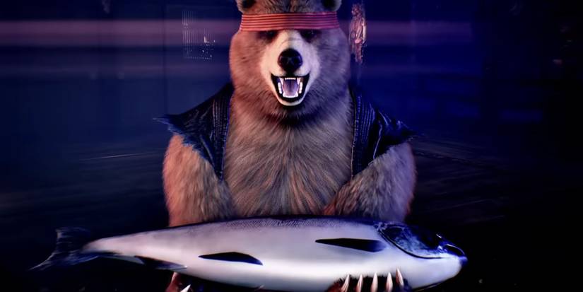 Tekken 8 - Kuma Holding A Huge Fish