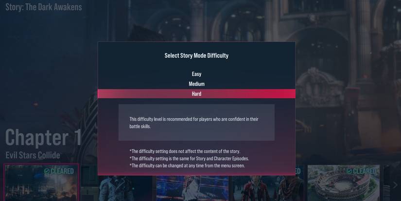 Tekken 8 - Selecting The Story Mode Difficulty