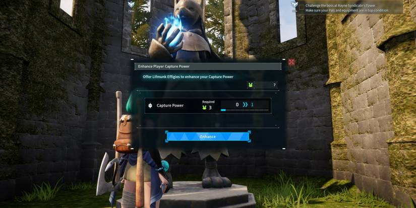 The Anubis statue in Palworld