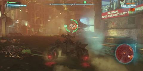 The Batmobile's Tank Mode in Batman: Arkham Knight