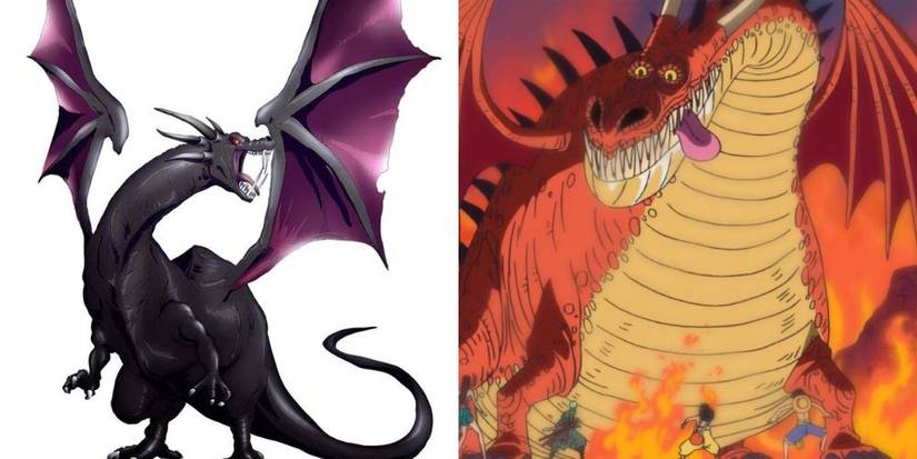 The Black Dragon from Monsters and Dragon Number 13 from One Piece.