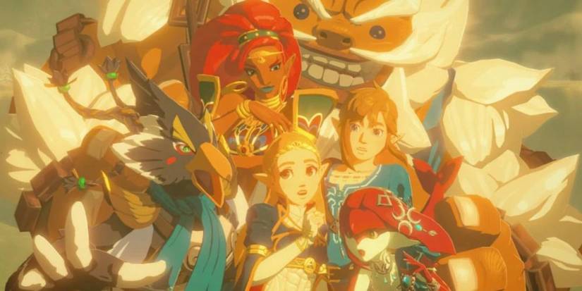 Princess & Zelda, alongside The Four Champions (Revali, Daruk, Mipha and Urbosa) in The Legend of Zelda: Breath of the Wild.