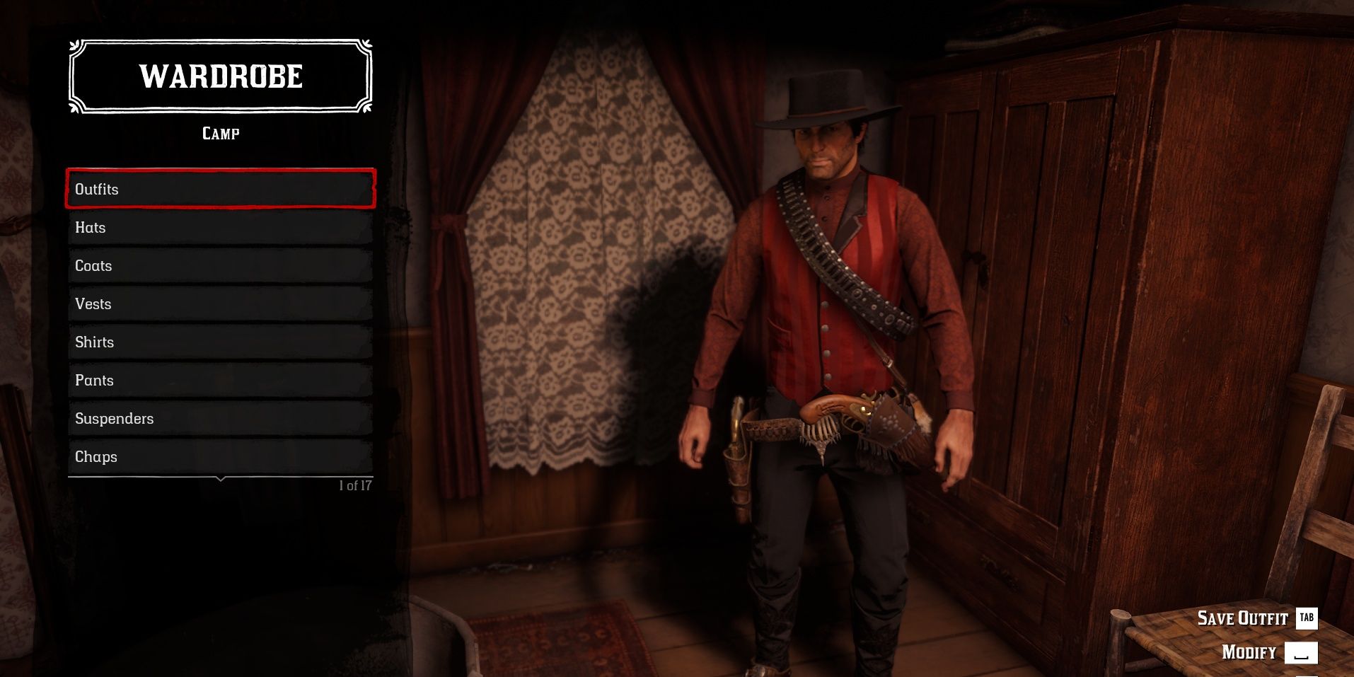 The Gambler outfit in Red Dead Redemption 2