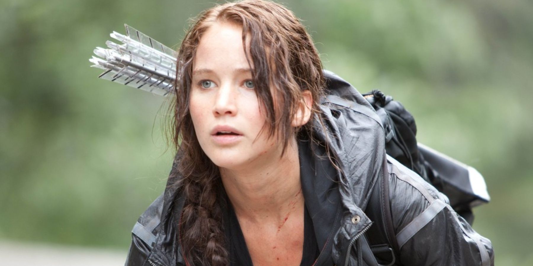 Katniss Everdeen (Jennifer Lawrence) in The Hunger Games