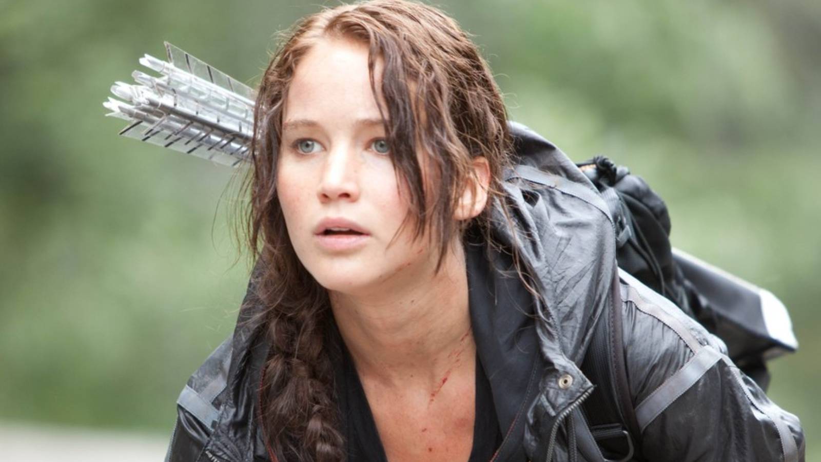 Katniss Everdeen (Jennifer Lawrence) in The Hunger Games