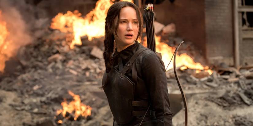 Katniss Everdeen (Jennifer Lawrence) in The Hunger Games