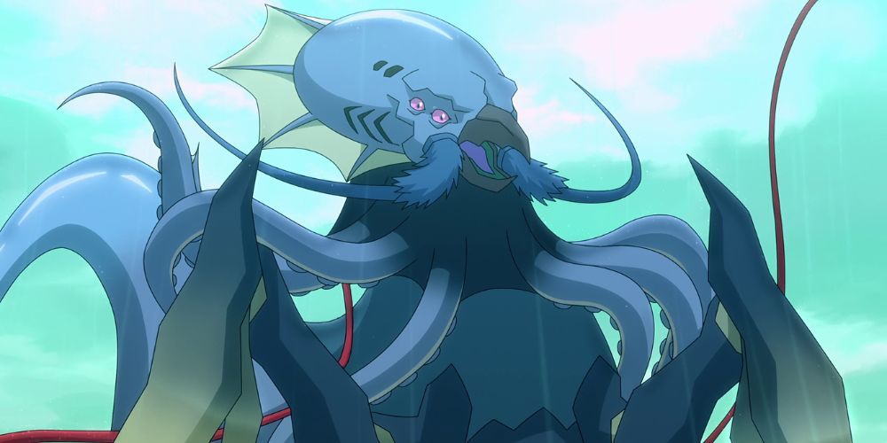 The Kraken fighting Kong in the Skull Island animated show.