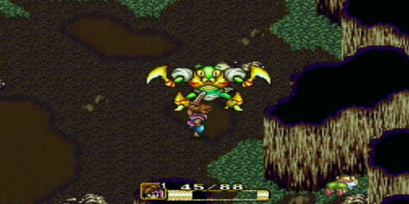 The Mantis Ant boss in Secret of Mana for the SNES.