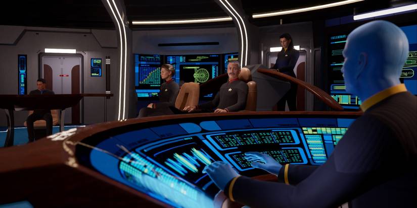 The Resolute crew in Star Trek: Resurgence