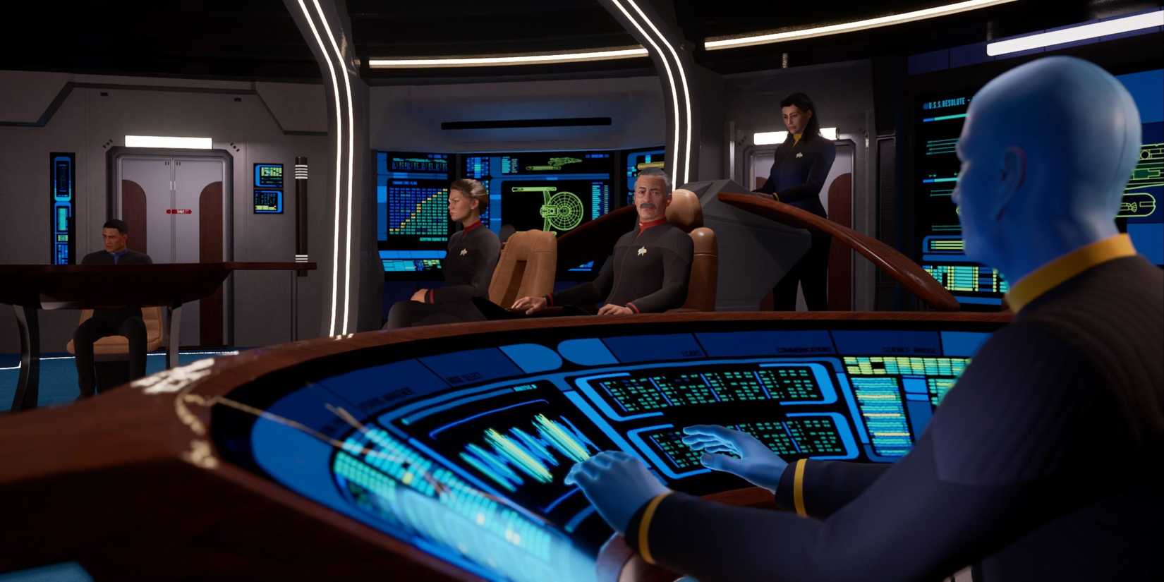 The Resolute crew in Star Trek: Resurgence