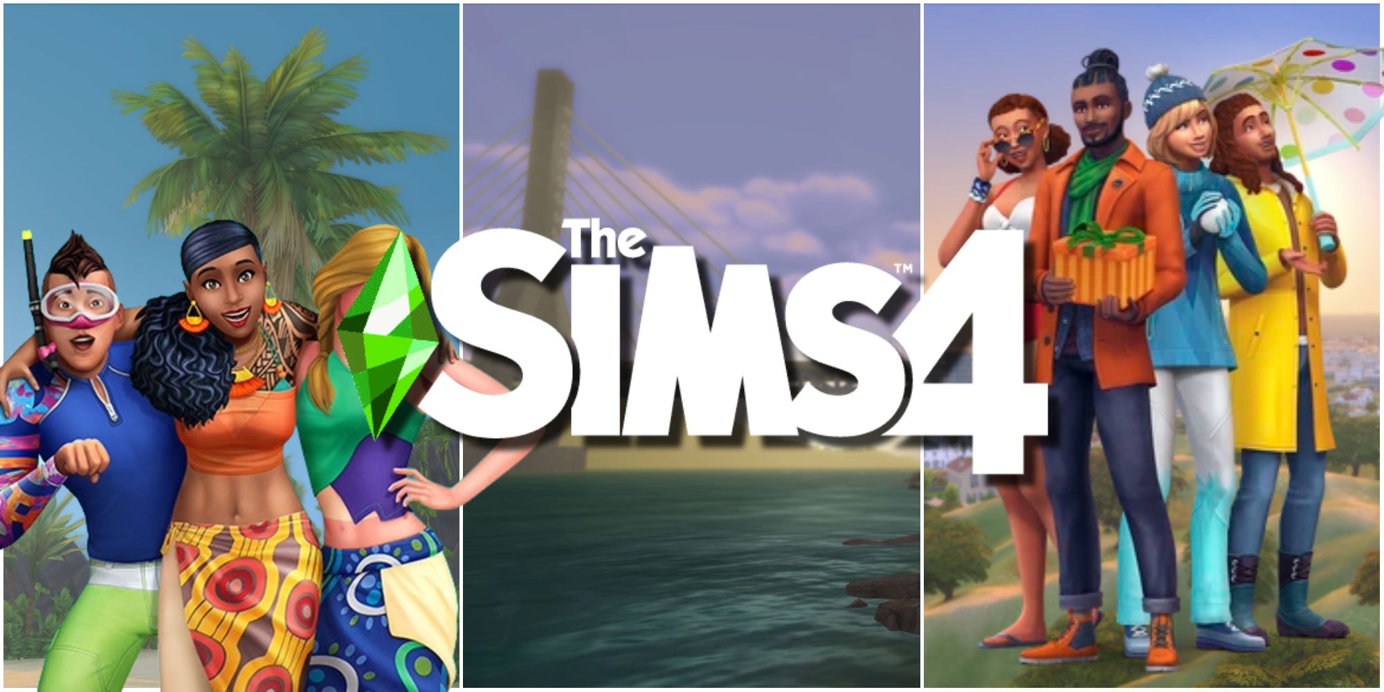 Photos of three of the hottest worlds in the game, including Sims representing different seasons
