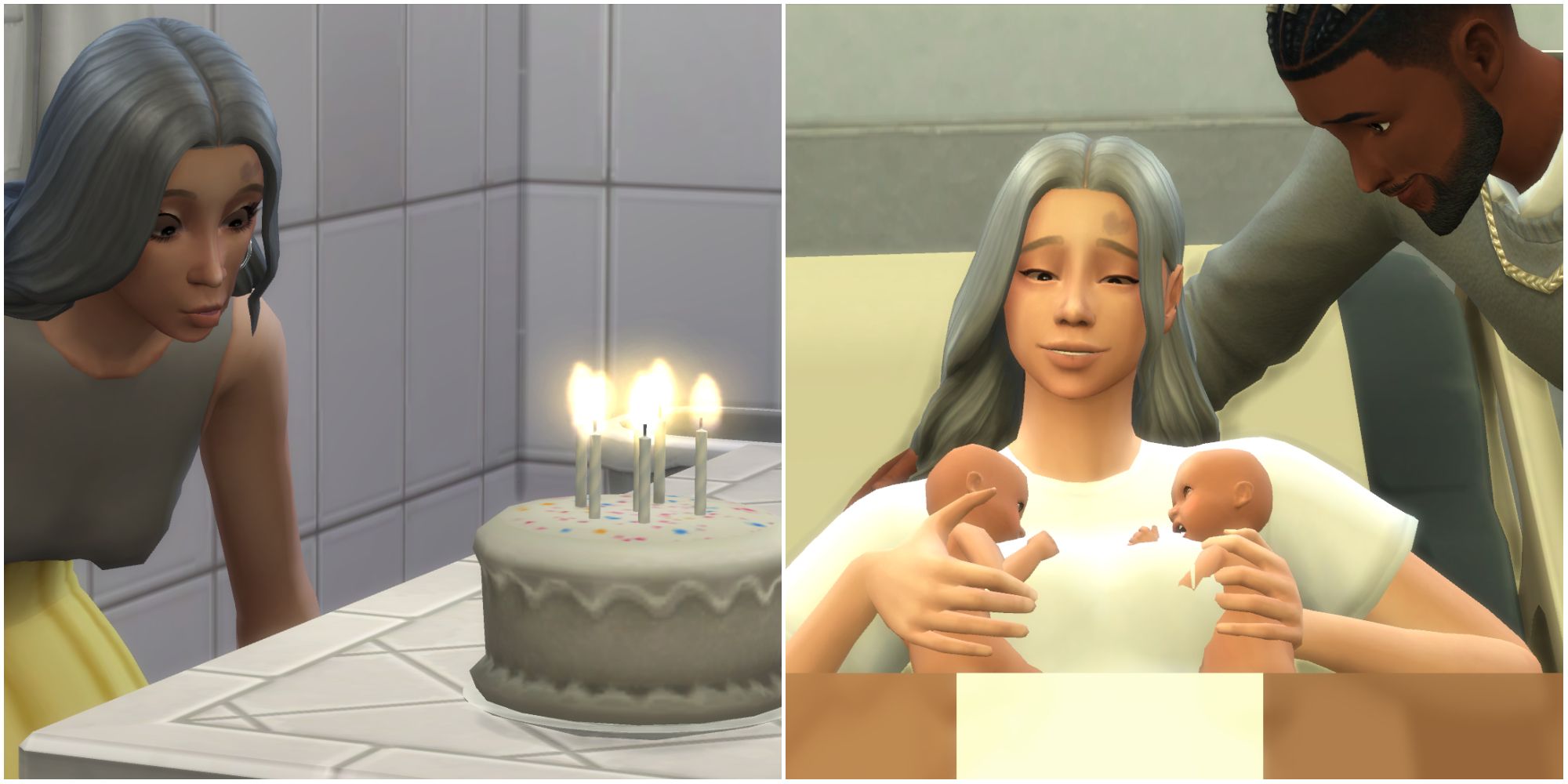 Showcasing a Sim having a birthday and having kids for a legacy challenge, a great way to tell stories in The Sims 4