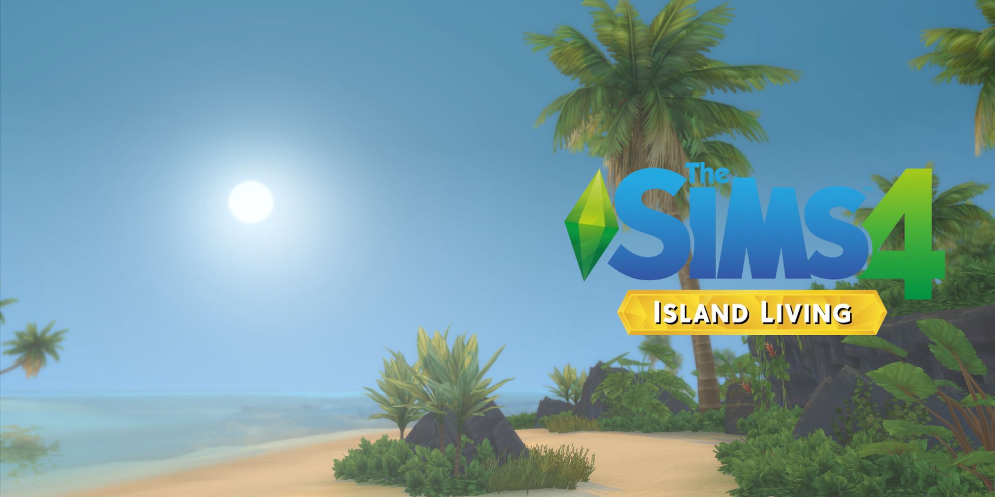 The sunny sky in Sulani, the hottest world in The Sims 4