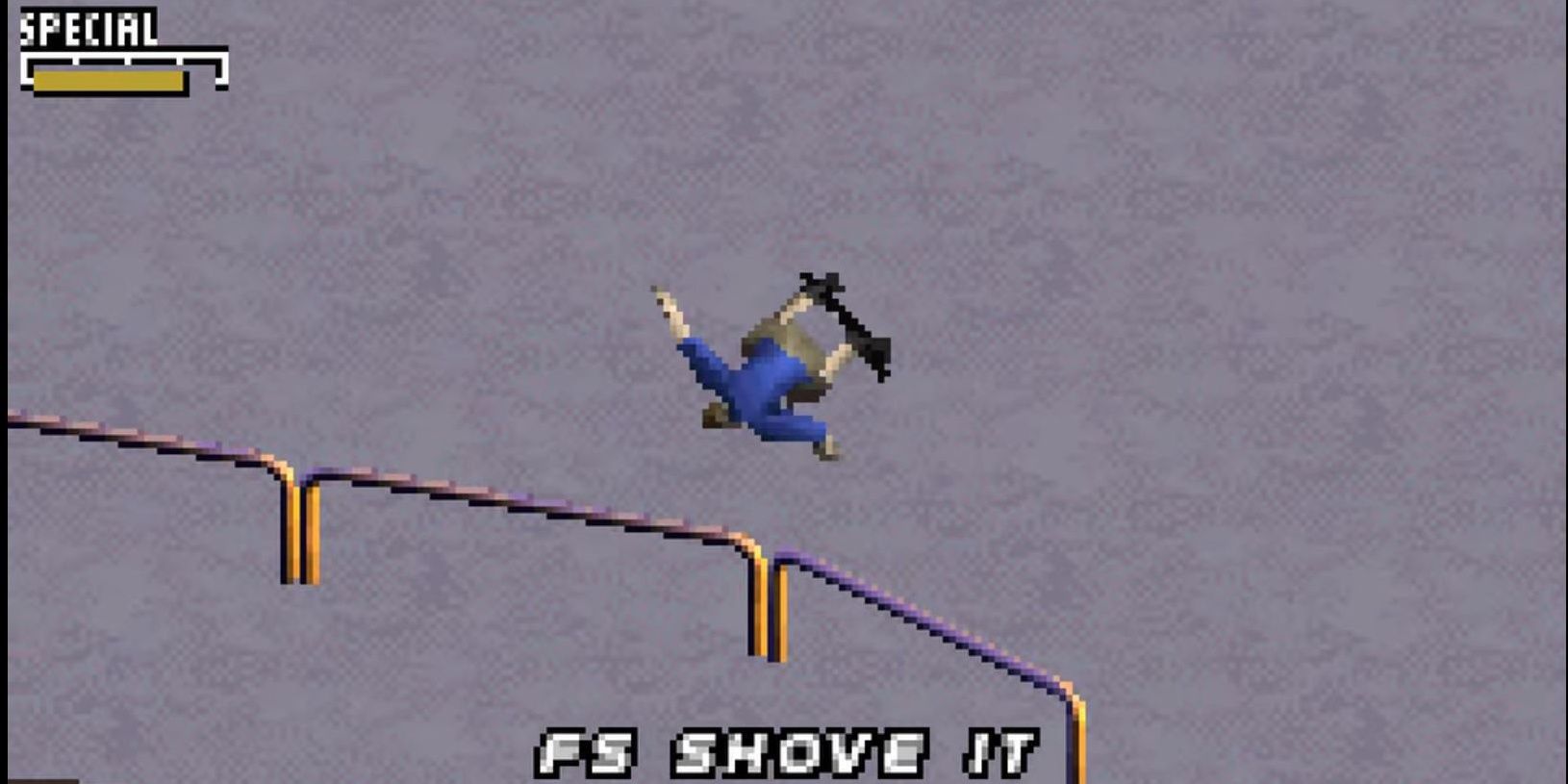 Tony Hawk Doing  A Shove It In Tony Hawk For GBA