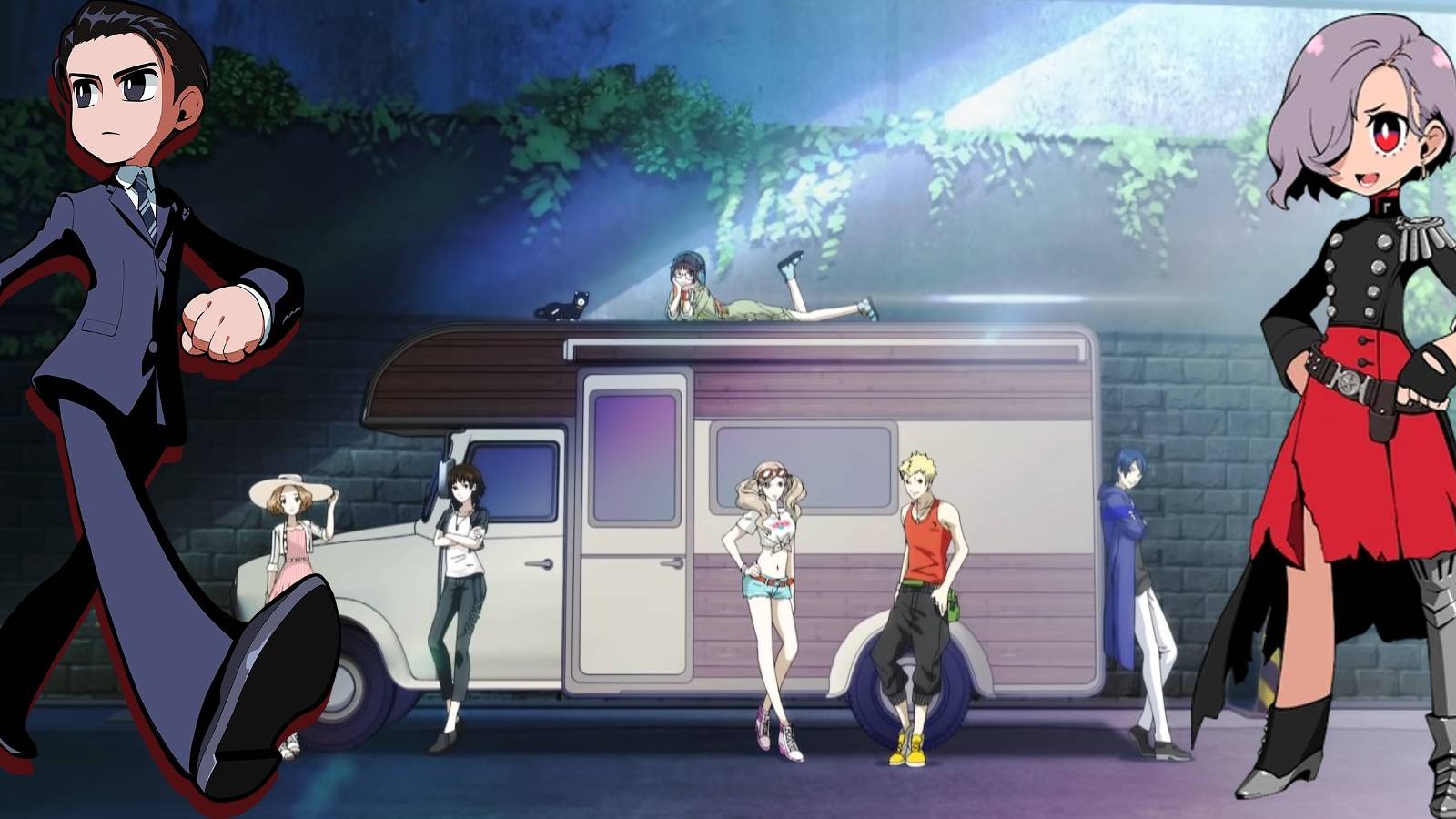 persona 5 toshiro erina with strikers phantom thieves