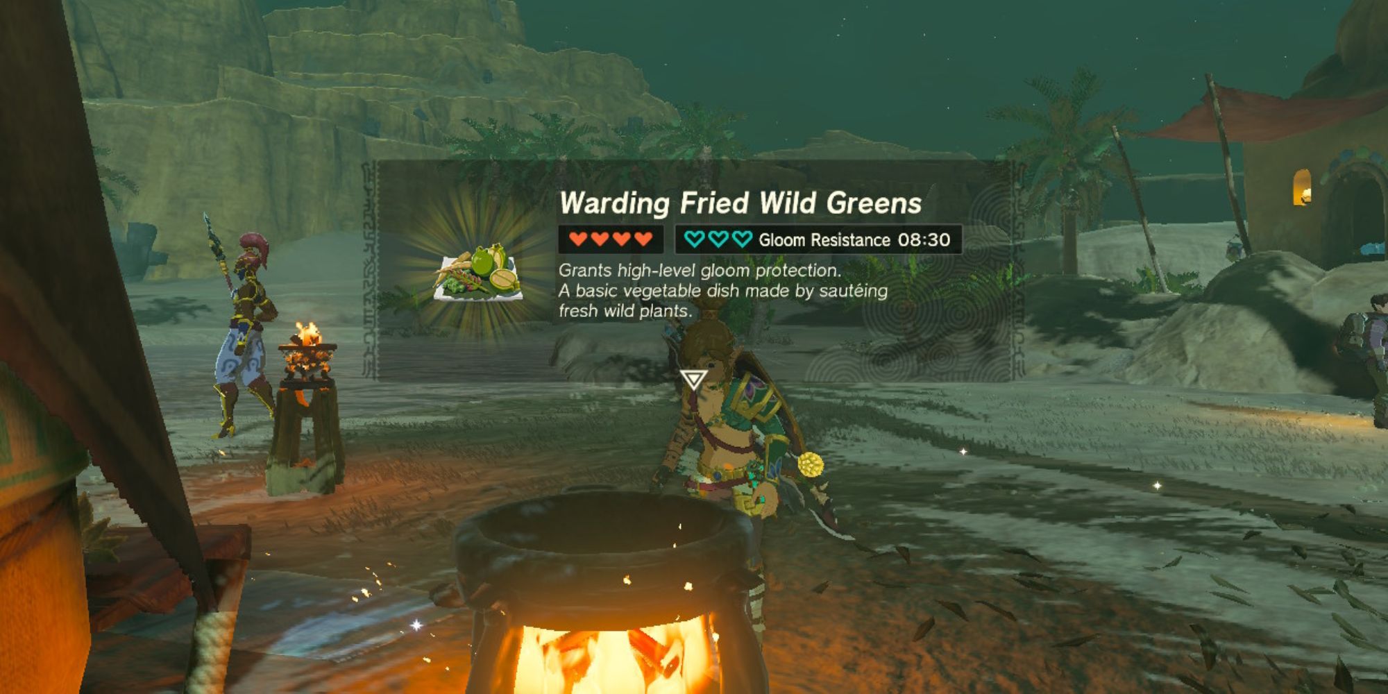 Link cooking Warding Fried Wild Greens