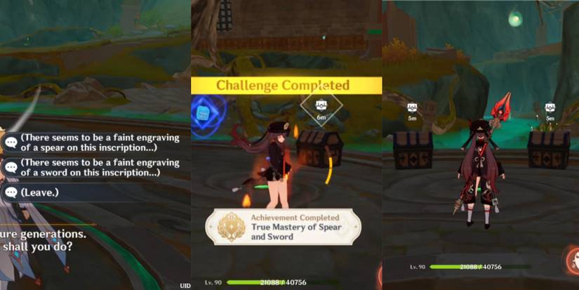 true mastery of spear and sword achievement in genshin impact
