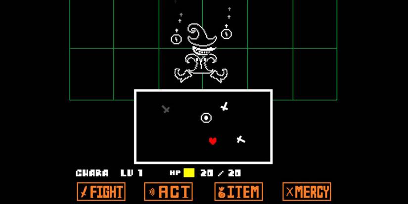 A fight in Undertale