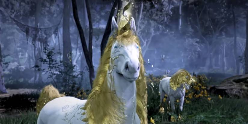 Unicorn with a unique horn