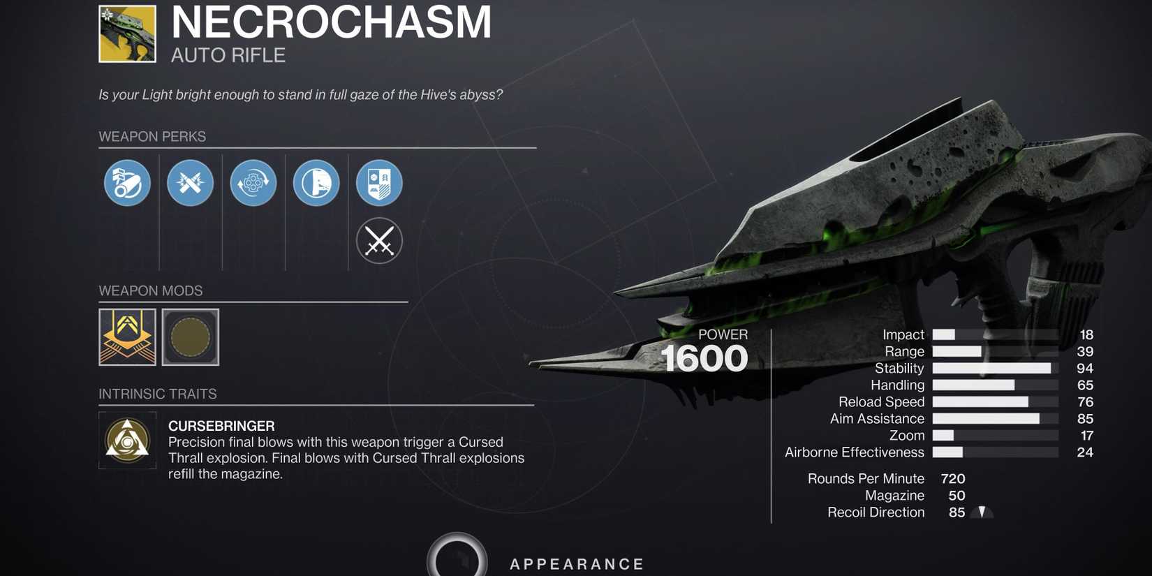 necrochasm auto rifle