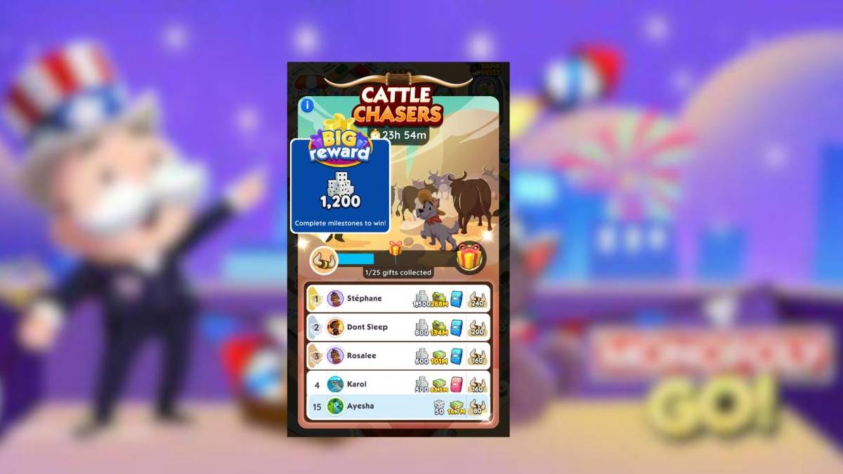 cattle chasers rewards monopoly go