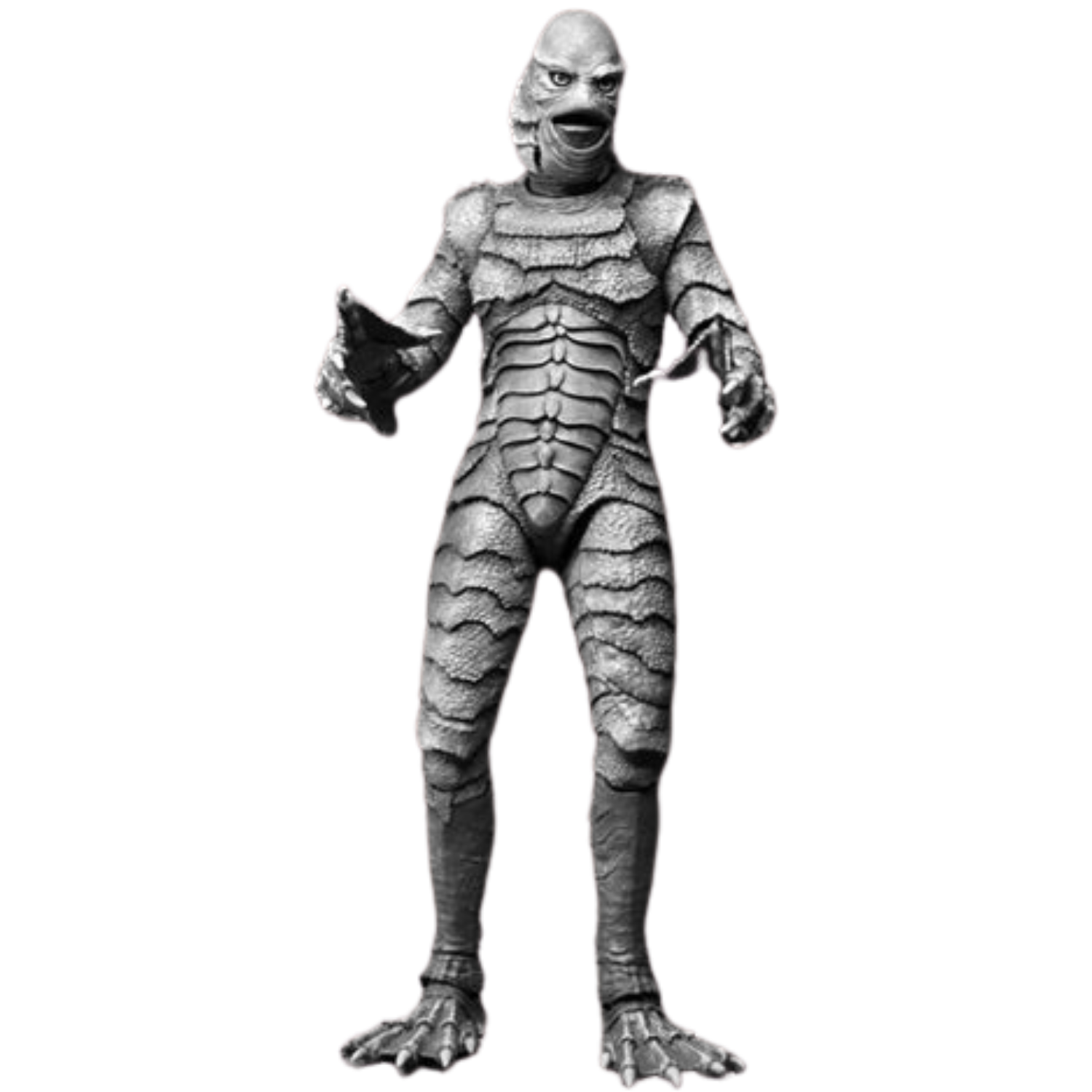 This image shows the figurine for the black and white version of the Creature from the Black Lagoon