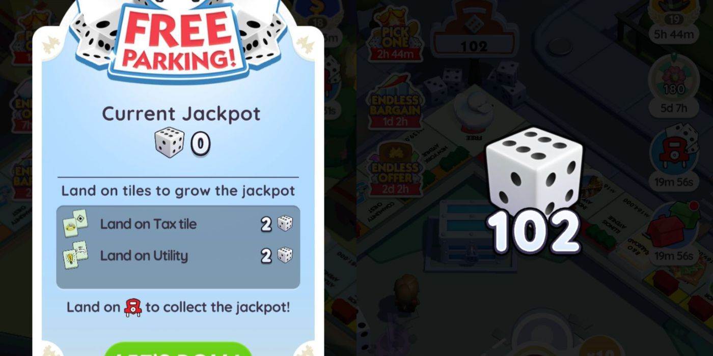 free parking event monopoly go