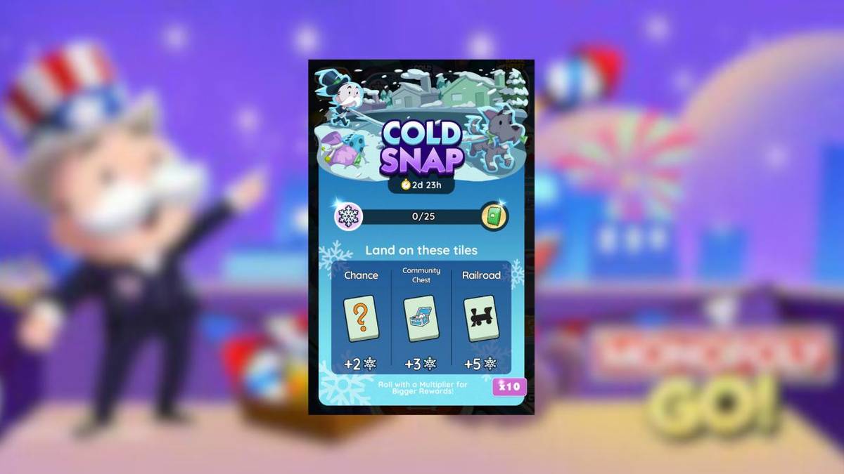 cold snap rewards monopoly go
