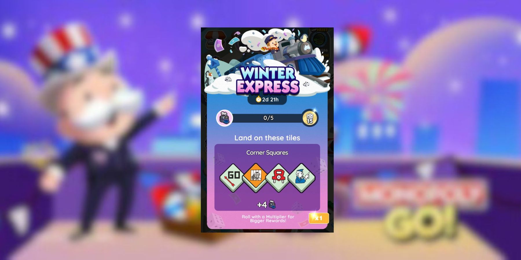 Monopoly GO Winter Express Rewards and Milestones