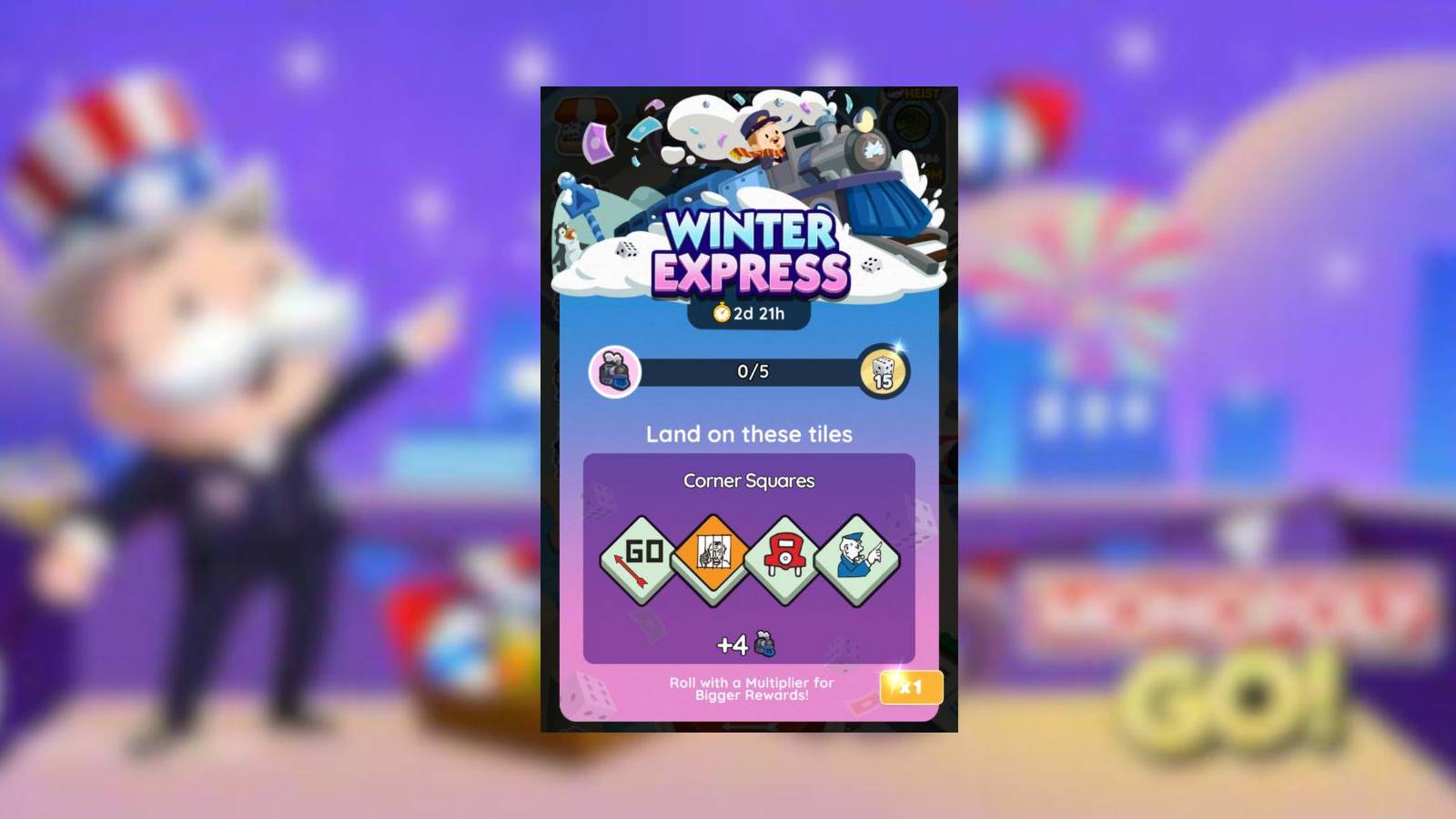 winter express rewards monopoly go