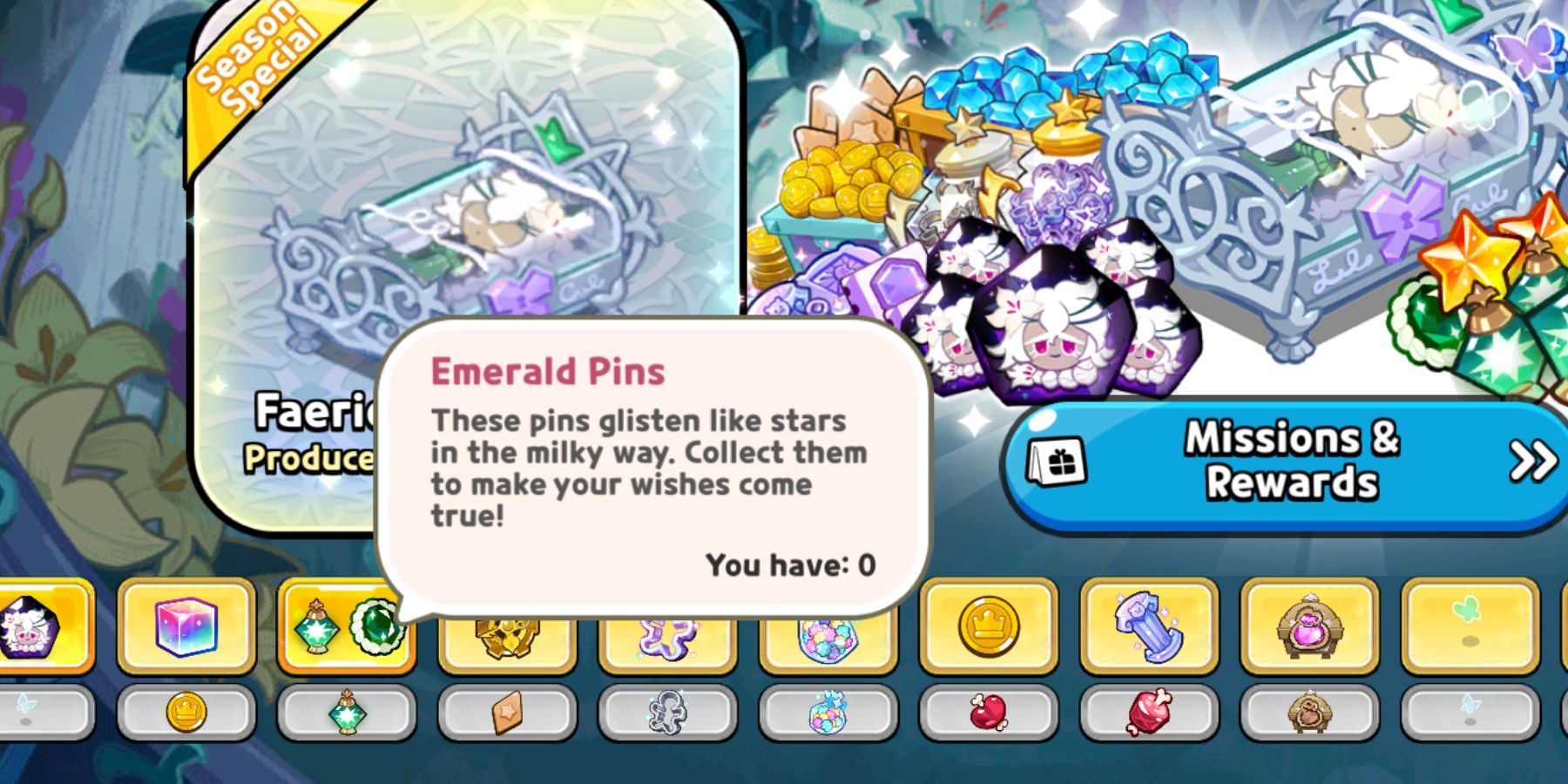 emerald pins in cookie run kingdom