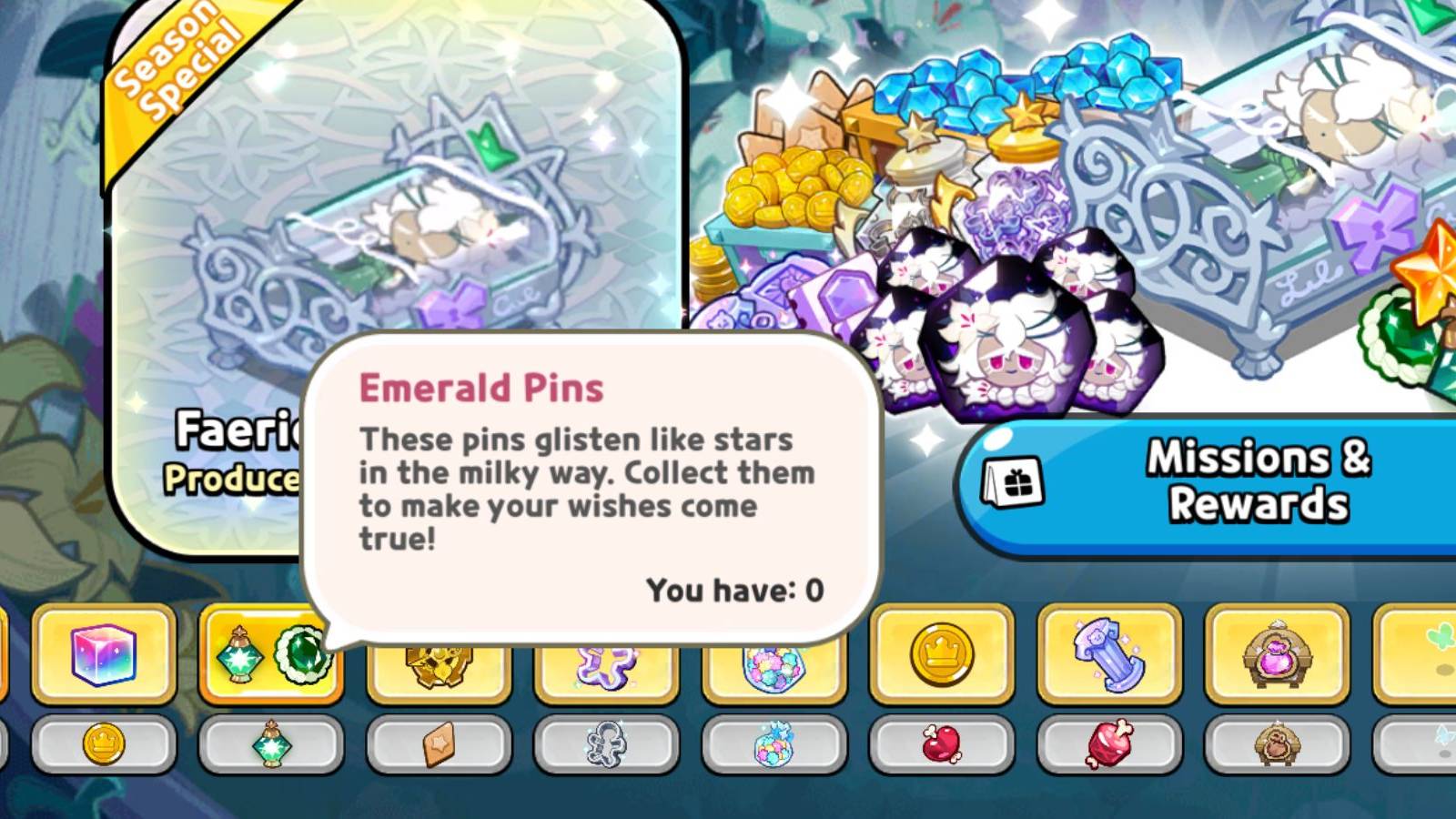 emerald pins in cookie run kingdom