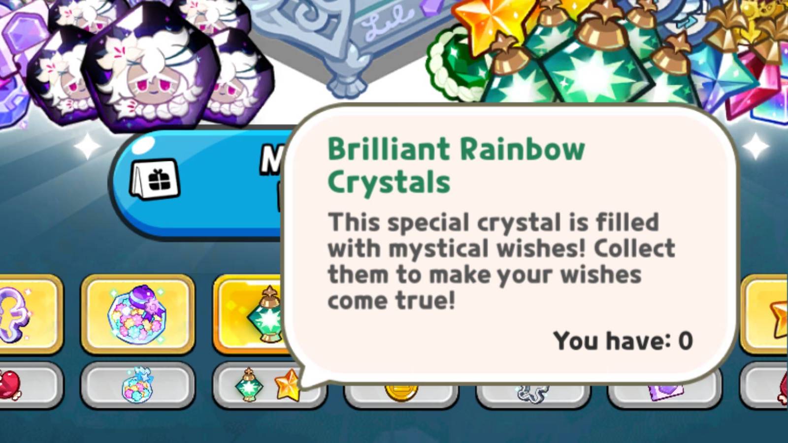 brilliant rainbow crystals in cookie run kingdom