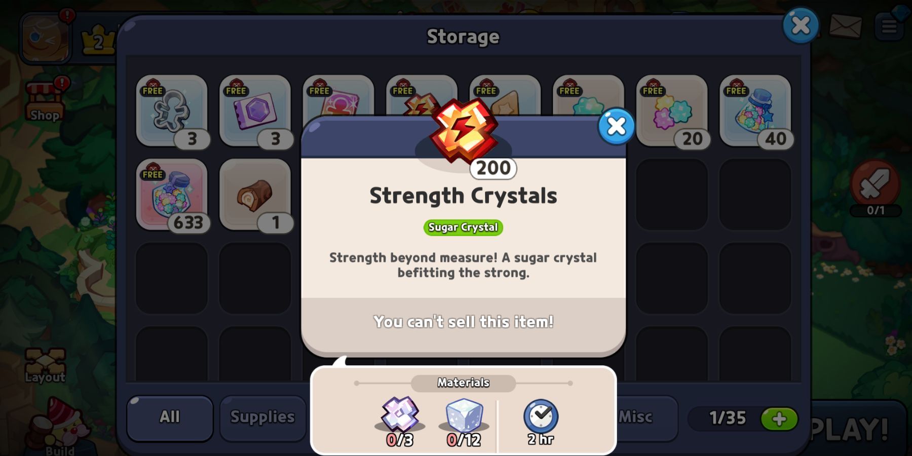 Strength Crystals