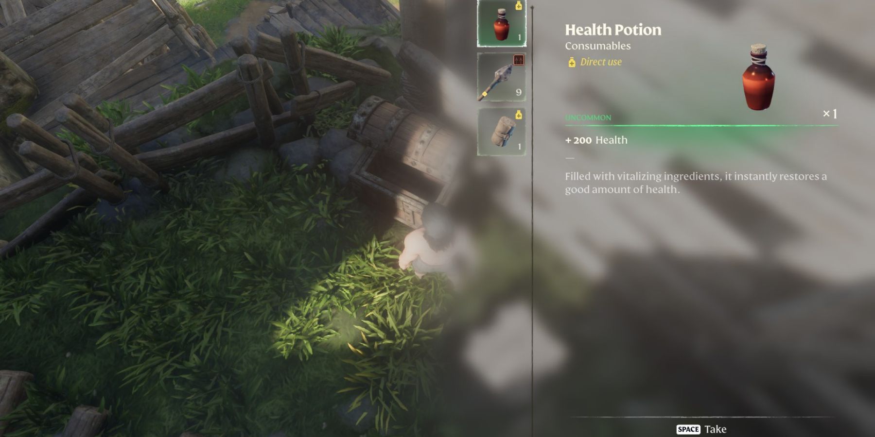 health potion location enshrouded