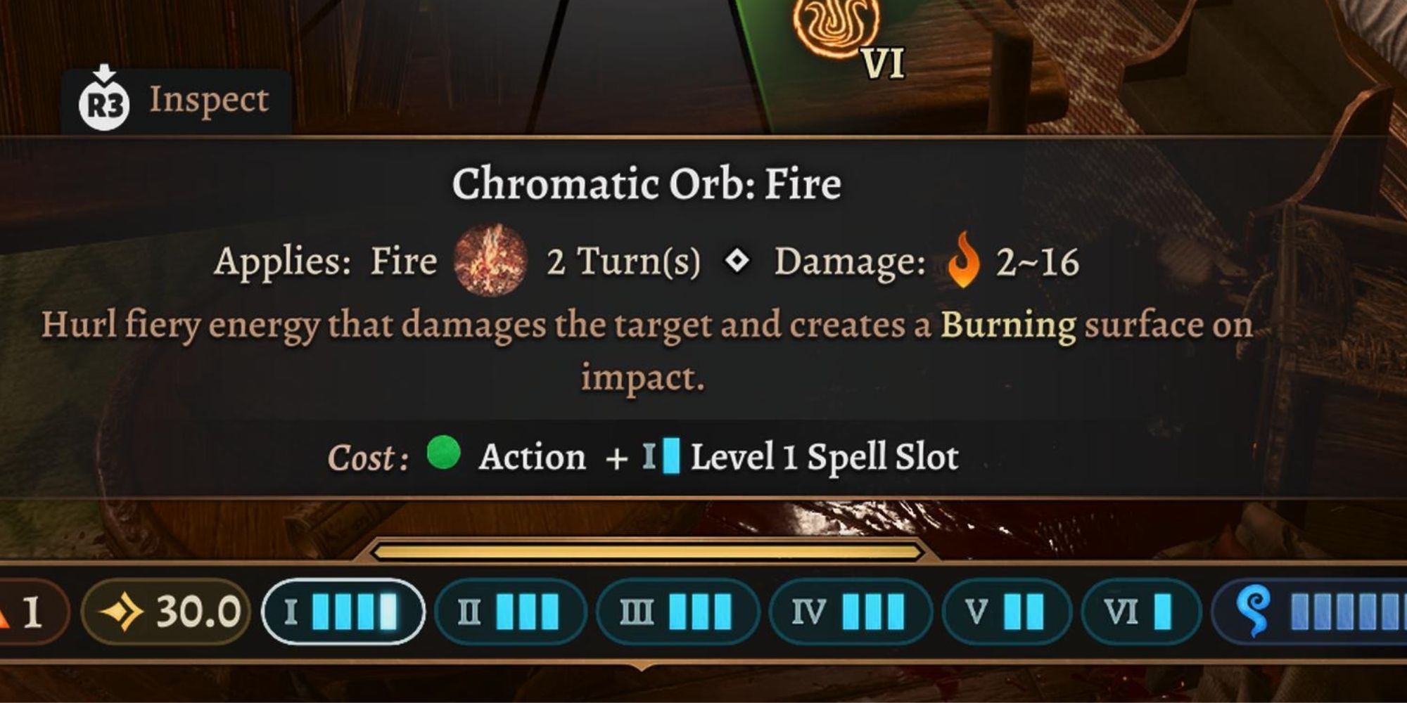 Chromatic Orb of Fire in Baldur's Gate 3