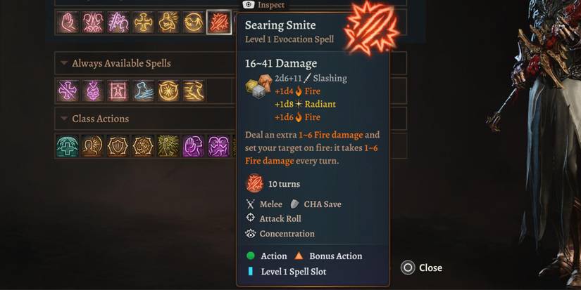 Searing Smite in Baldur’s Gate 3
