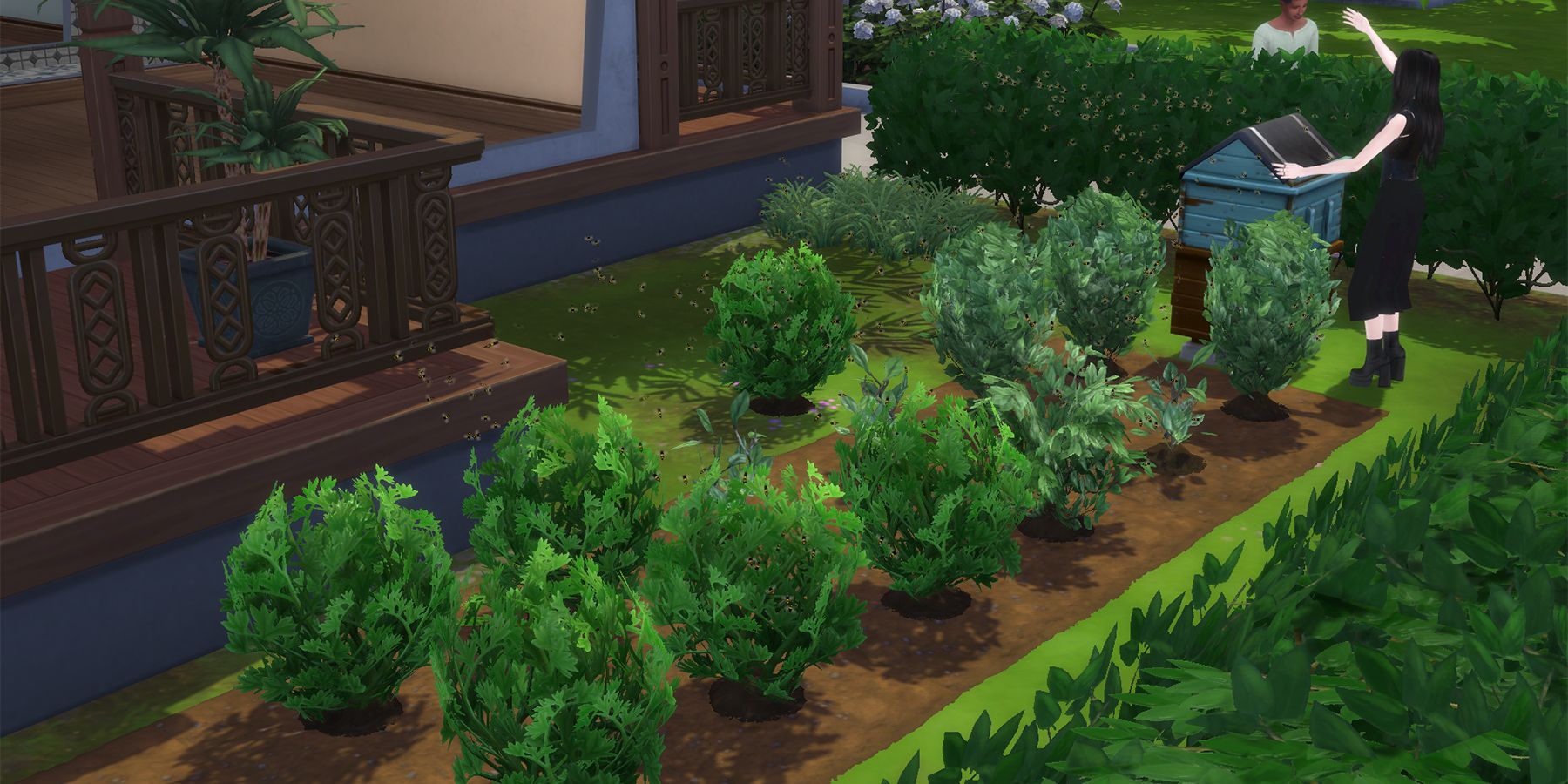 use bees to fertelize plants in the sims 4