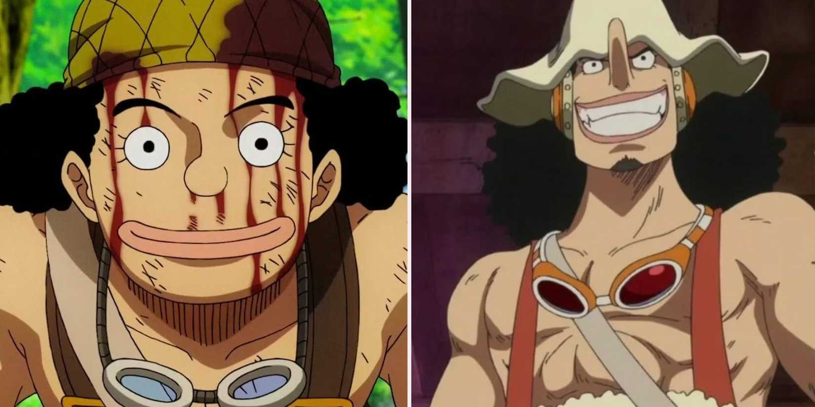 usopp one piece pre and post timeskip