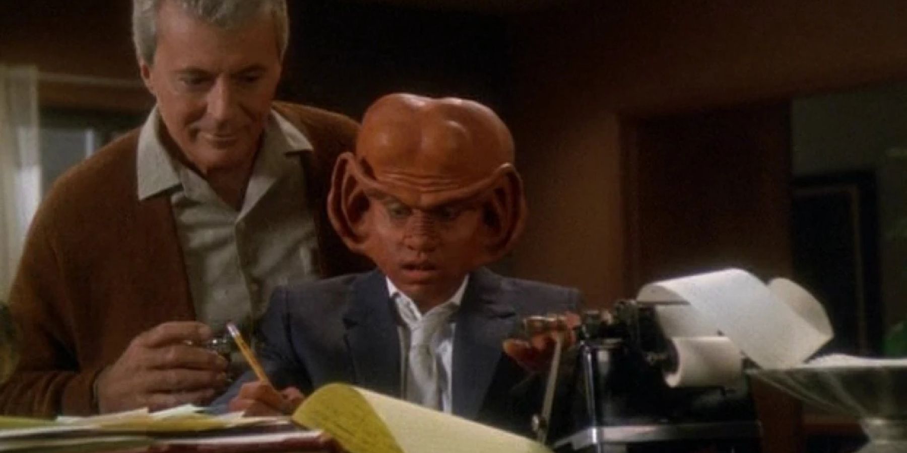 James Darren as Vic Fontaine and Aron Eisenberg as Nog